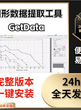 Getdata软件安装2.26中文版图片取点 图形数据提取工具神器