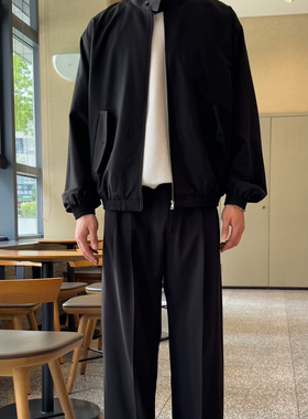 auralee超薄30澳毛经典干部老钱哈灵顿夹克外套老钱极简静奢高端