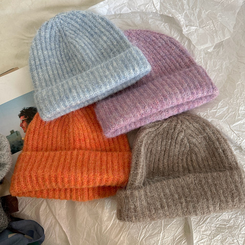 针织帽保暖显脸小冬季帽子