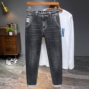 男士 弹力简约潮裤 修身 潮流休闲长裤 小脚弹力韩版 山野人SYR牛仔裤