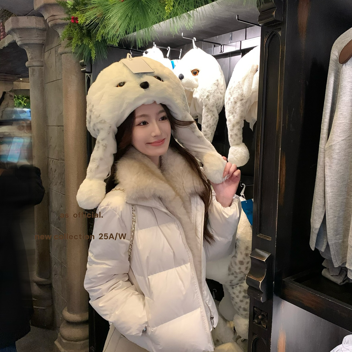 S OFFICIAL-草羽绒服(配毛领可拆)(含50白鸭绒)(蓬感轻暖～)25975