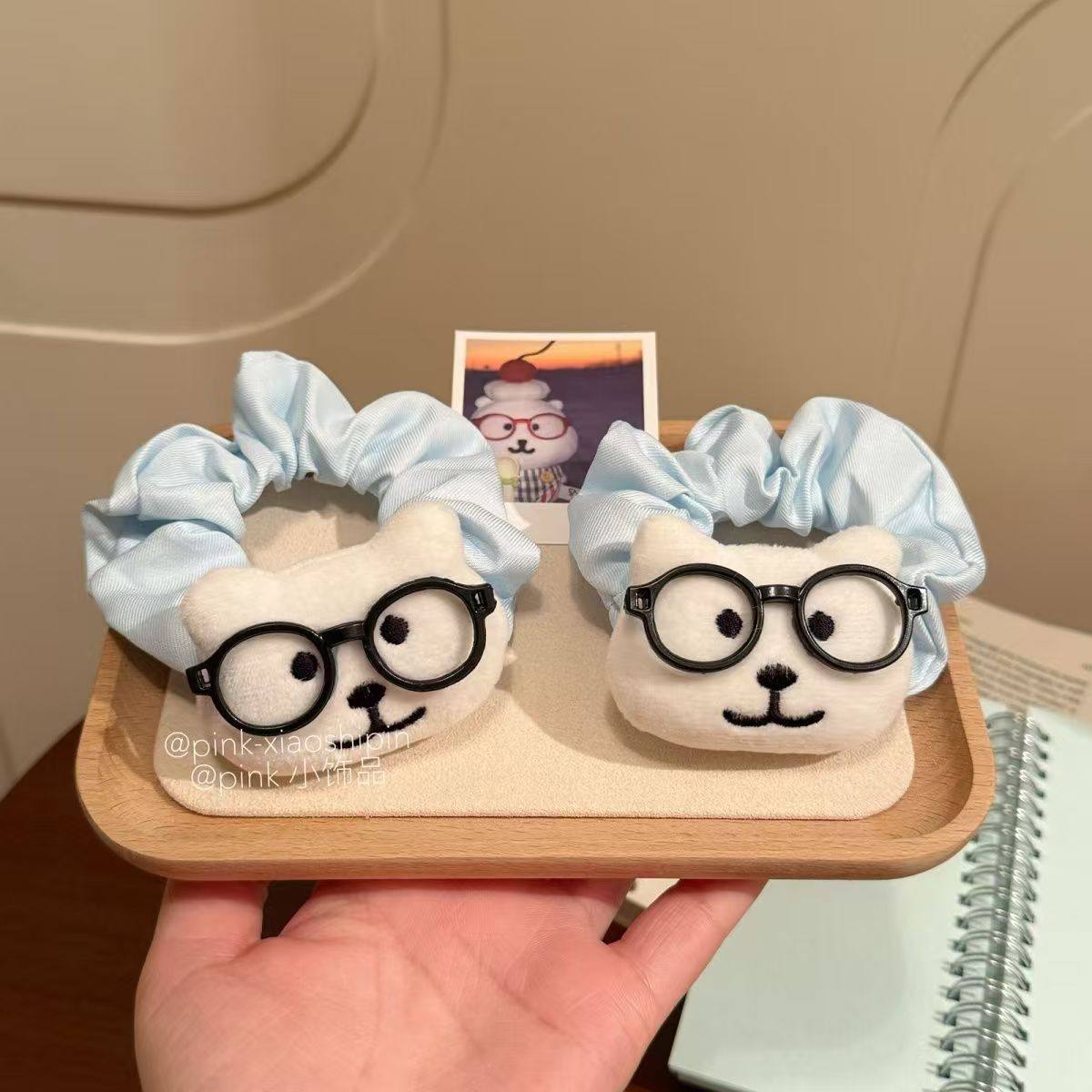 卡通黑色眼睛自嘲熊大肠发圈超萌高颜值百搭马尾发绳可爱少女发饰,饰品/流行首饰/时尚饰品新,发饰,淘宝优惠券,粉丝福利购,淘宝优惠卷