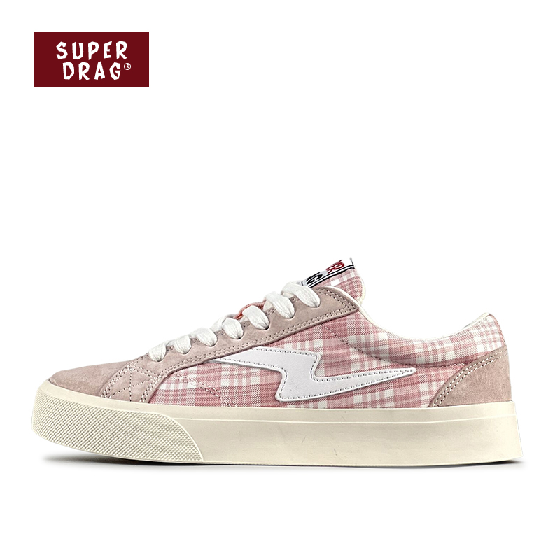 百搭复古闪电帆布鞋女