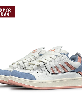 超拽SUPERDRAG 海盐蓝面包鞋原创小众复古板鞋女百搭低帮休闲鞋子