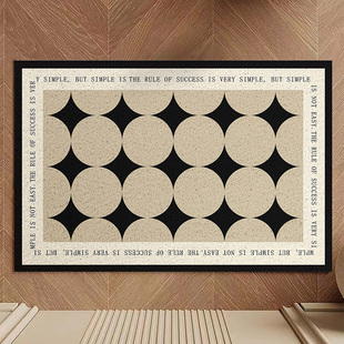 可裁剪家用星眠黑红入户门地垫耐磨脚垫丝圈蹭土门垫玄关地毯