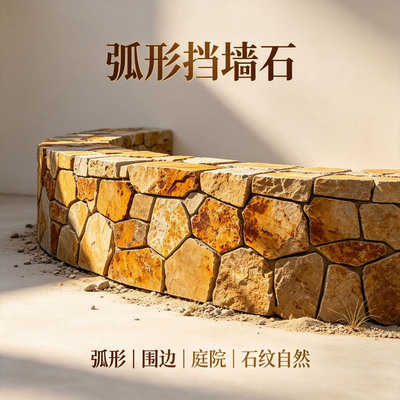 天然黄锈石柏坡黄景观石