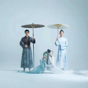 千爱千熙油纸伞之对襟罩衫伞墨绿色长柄伞短柄纯白大号桐油纸质伞