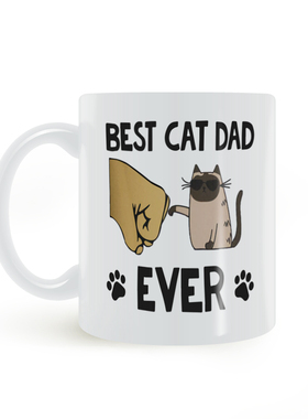 Best Cat Dad Ever Father Mug有史以来好好的猫爸爸杯子马克杯