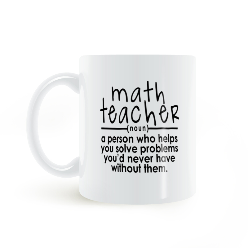 陶瓷math数学老师咖啡马克杯子