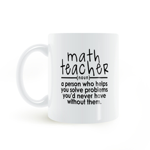 Math Teacher mug 数学老师教师节生日礼物陶瓷咖啡马克杯子茶水