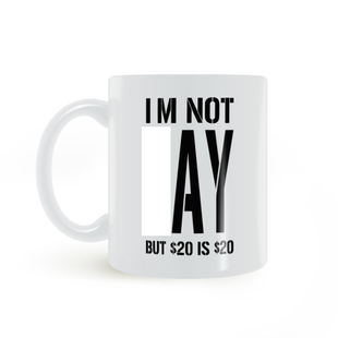 But not 白色陶瓷马克杯水杯礼物 搞笑欧美内涵