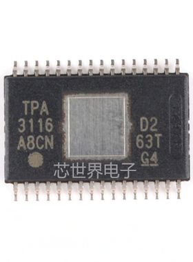 贴片TPA3116D2DADR 封装HTSSOP-32 2通道 D类音频功率放大器芯片