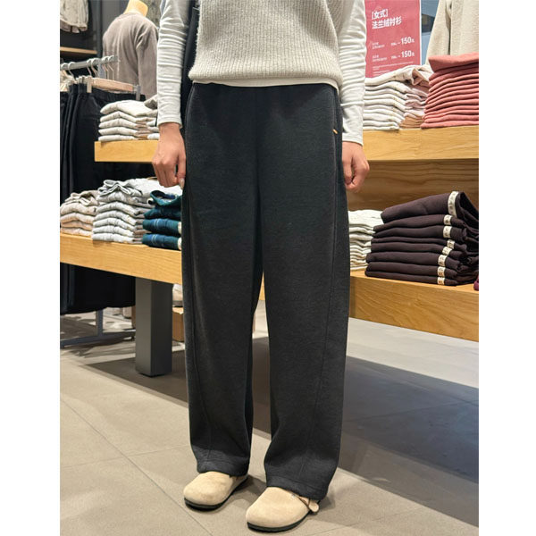 加绒加厚阔腿裤女冬季今年流行爆款毛呢卫裤显瘦垂感慵懒风休闲裤,女装/女士精品,大码裤装,淘宝优惠券,粉丝福利购,淘宝优惠卷