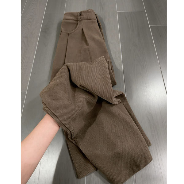 加绒加厚灯芯绒阔腿裤女冬季新款大码胖mm高腰显瘦梨形身材休闲裤,女装/女士精品,大码裤装,淘宝优惠券,粉丝福利购,淘宝优惠卷