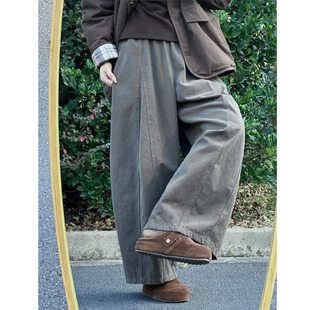 小个子工装休闲裤女秋冬加绒加厚胖妹妹大码梨形身材高腰九分裤