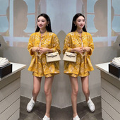 盘扣外套短裤 中长款 两件套 国风气质优雅显瘦高级感2025夏季 新中式