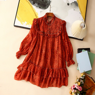 深圳南油2026丝棉上衣女装复古做旧宽松显瘦高端轻奢重工刺绣短裙