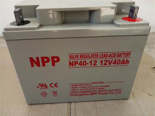 耐普NP40-12蓄电池npp 12V40AH阀控式免维护铅酸蓄电池 UPS电源