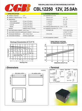 长光蓄电池CBL12250/12v25ah消防主机