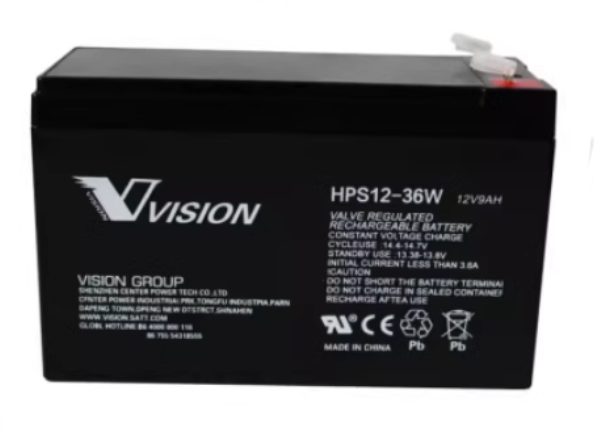 威神蓄电池HPS12-36W电梯松闸12v9a消防电梯 医疗设备UPS电源电瓶