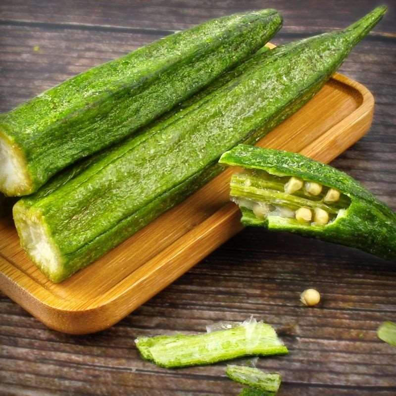 秋葵干即食果蔬脆零食蔬菜脆营养美味vf儿童孕妇网红
