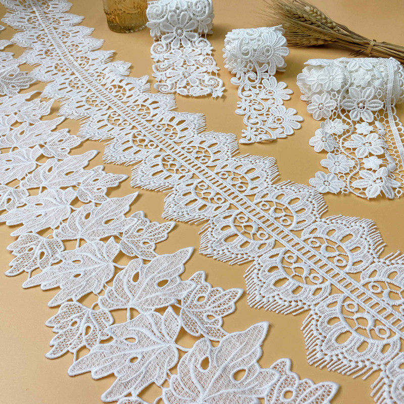 自产自销现货优质水溶牛奶丝裙边裙摆手工diy蕾丝花边辅料装饰