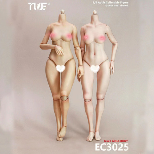 True1Toys 1:6蜜桃臀版关节可动女素体人体模型人偶手办