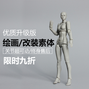 绘画/改装素体figma素体美术人体模型玩具欧洲人偶关节可动手办