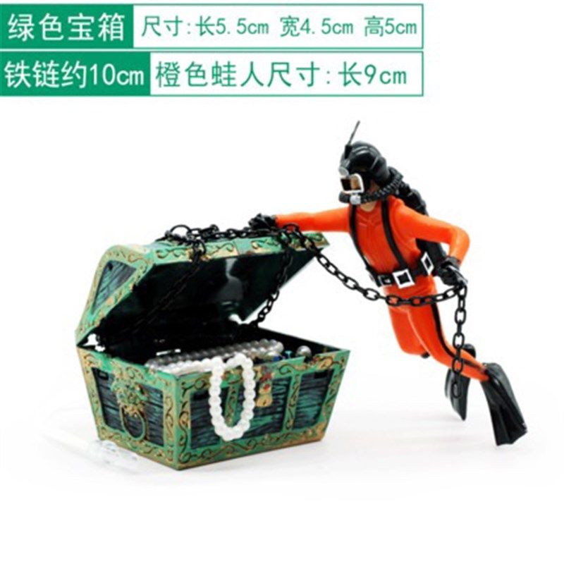 爆款气动鱼缸造景装饰品寻宝蛙人鱼缸水族箱增氧百宝箱烂船摆件海,宠物/宠物食品及用品,造景/装饰,淘宝优惠券,粉丝福利购,淘宝优惠卷