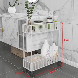 爆款卫生间夹缝置物架门后超窄缝隙收纳柜浴室12cm极窄小推车超薄