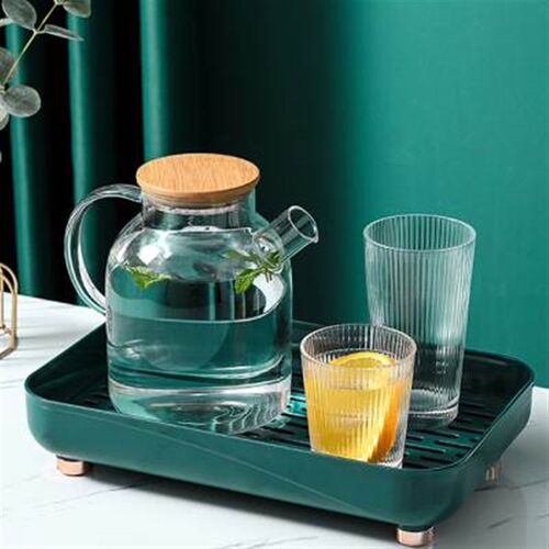 爆款茶盘家用轻奢现代茶台新款小型沥水简易茶具干泡台长方形茶壶