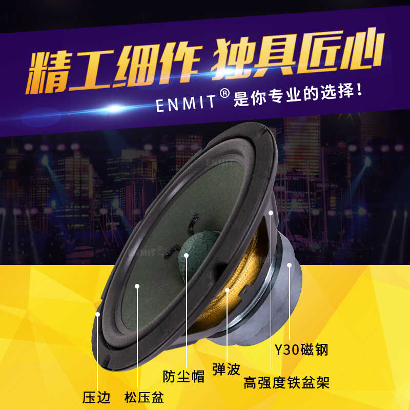 10寸低音喇叭KTV卡包舞台音箱音响大功率长冲程双磁低音喇叭