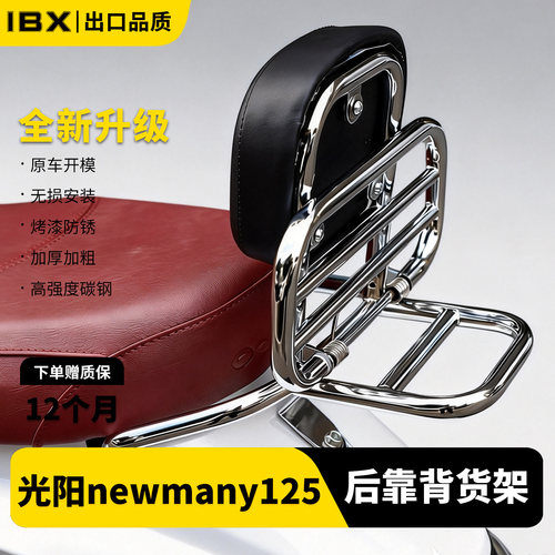 适用光阳newmany125靠背后货架