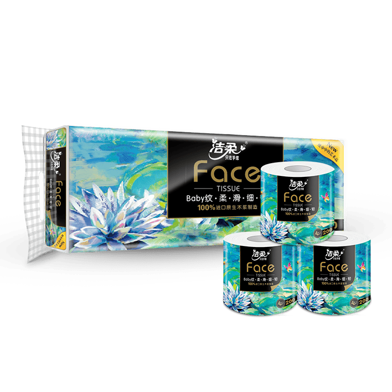 10卷装油画艺术卫生纸洁柔