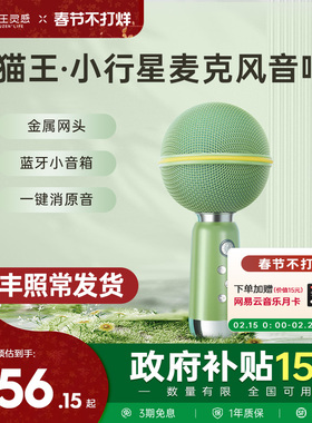 猫王音响小行星麦克风无线蓝牙话筒唱K歌一体儿童家用KTV生日礼物
