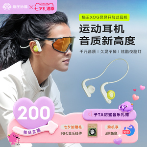 猫王妙播XOG晃晃运动蓝牙耳机无线跑步用不入耳挂耳式生日礼物