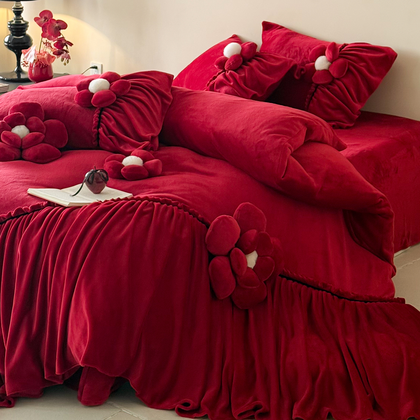 浪漫少女心陪嫁秋冬季结婚四件套