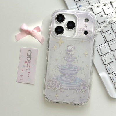 韩系梦幻紫Kitty防摔手机壳