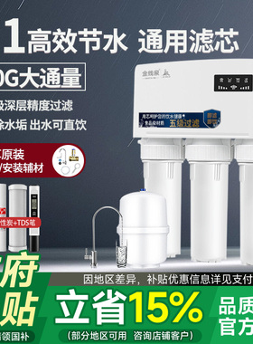 净水器家用直饮厨房自来水自吸五级过滤RO反渗透净水机400G纯水机
