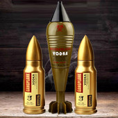 洋酒组合迫击炮伏特加子弹伏特加普朗克炮弹子弹酒500ml40度烈酒