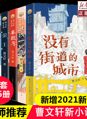 曹文轩新小说系列全套6册 没有街道的城市寻找一只鸟草鞋湾穿堂风蝙蝠香萤王草房子 三四五六年级小学生课外书校园成长励志小说