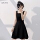 宴会高级感2025夏新款 无袖 小黑裙小个子连衣裙生日礼服女日常可穿