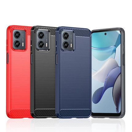 适用Moto g 5G 2023手机壳XT2313-6保护套Moto Edge+ 2023纯色简约拉丝防滑全包边防摔软壳套