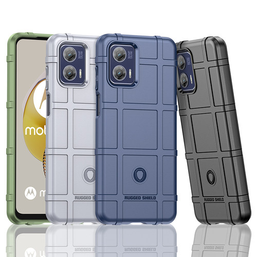 适用Motorola G73手机壳Moto G73简约军工护盾防滑防指纹加厚全包边防摔保护套软壳