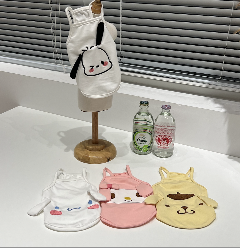 iLYpet｜悦宠屋  三丽鸥小吊带经典四件套小型犬 宠物衣服 狗狗薄