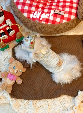 ilypet原创宠物衣服宠物马甲加绒毛衣机理加厚马甲