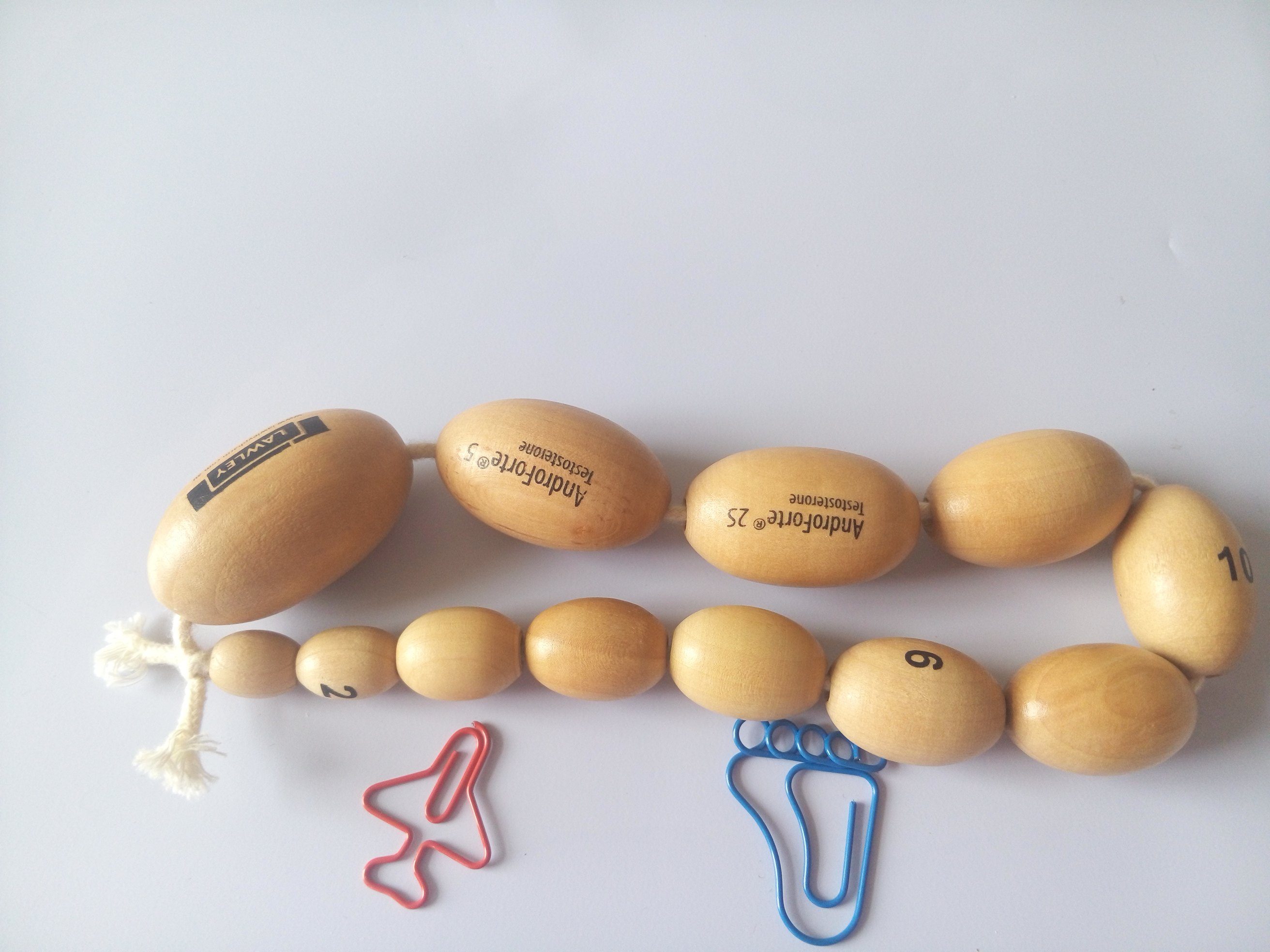 男性睾丸体积测量器 测量球大小测量仪12个规格黄色