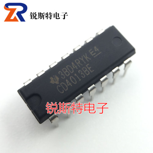 CD4013BE 双D触发器 TI全新原装 直插DIP-14 CD4013