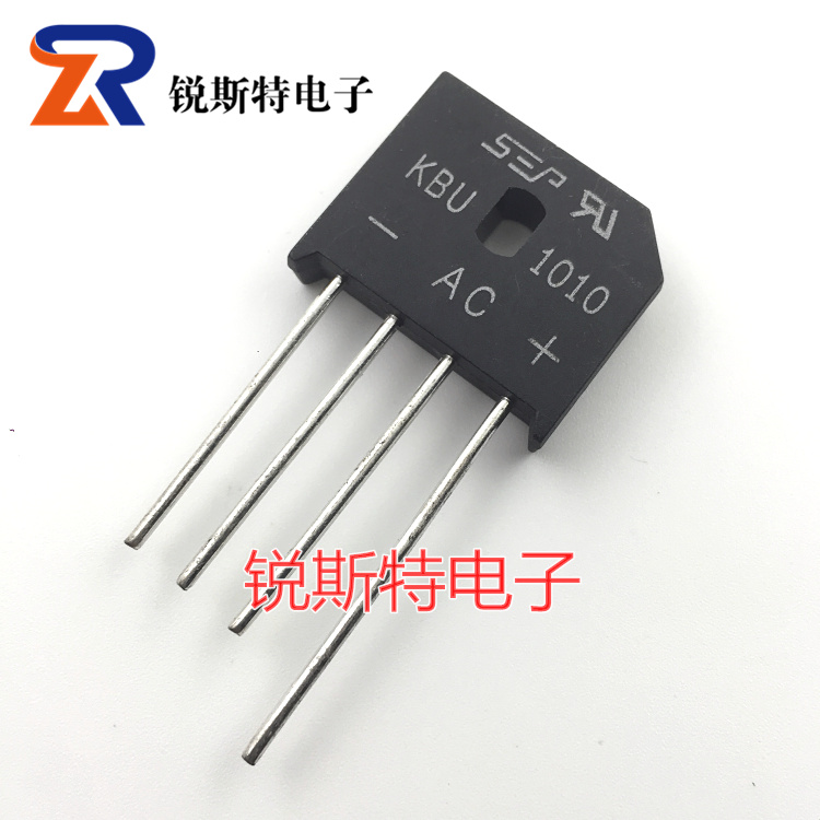 KBU1010 整流桥 扁桥 桥堆 1000V/10A DIP-4 足电流电压 SEP全新