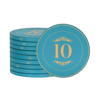 Game Continent Guiguan Engraved Texas Hold 'em Poker ceramic Chips specializes in offering high-end 43mm Texas Hold 'em poker chips thumbnail 3